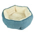 Arlee Jake Hexagon Pet Bed - Blue - Medium - L:23 X W:23 X H:9