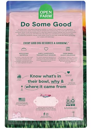 Open Farm Goodbowl Wild-Caught Salmon and Brown Rice Oven-Baked Small-Batch Dry Dog Food - 3.5 Lbs