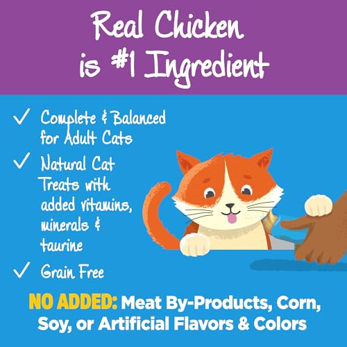Wellness Lickable Treats Grain-Free Tuna with Broth Puree Squeezable Cat Treats - .4 Oz - 6 Pack