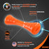BIONIC Urban Stick Toughest Chewer Interactive Fetch Rubber Dog Toy - Small - Dogs Up to 20 Lbs