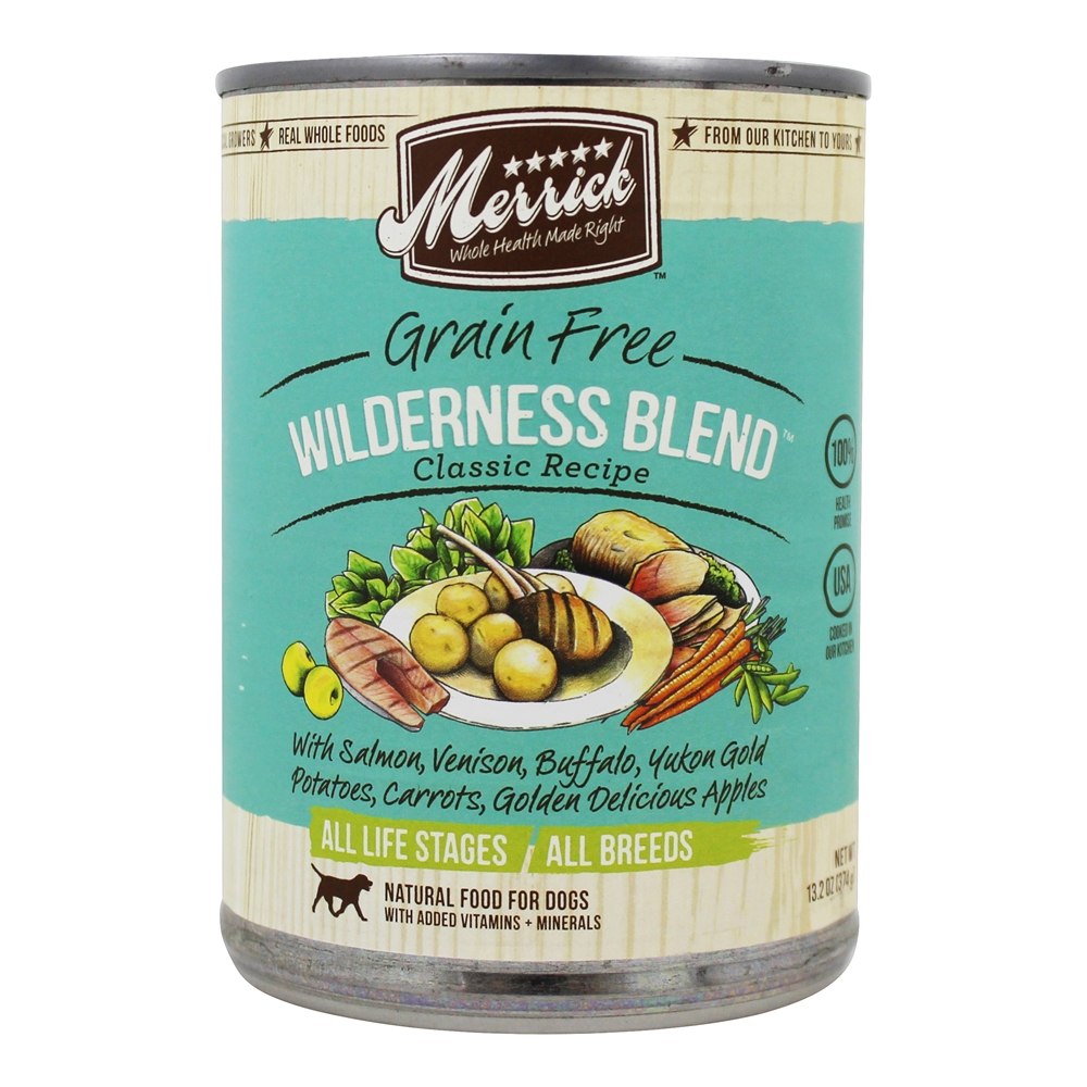 Merrick Grain-Free Wilderness Blend with Vitamins and Minerals Canned Dog Food - 12.75 Oz - Case of 12 Default Title