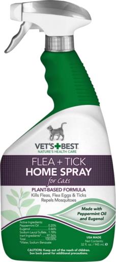 Vet's Best Flea and Tick Home Spray for Cats - 32 Oz  