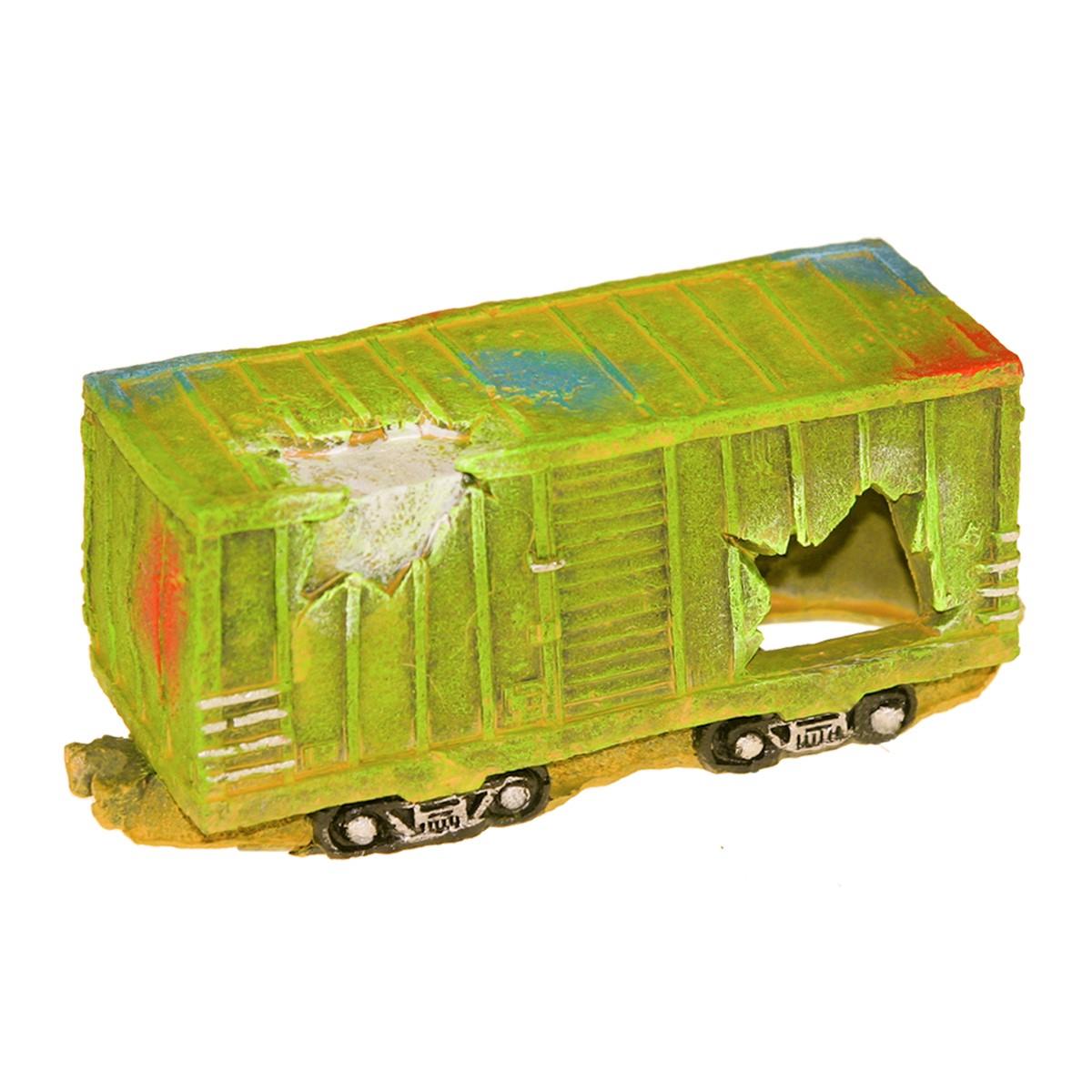 Blue Ribbon Exotic Environments Train Car Aquarium Ornament