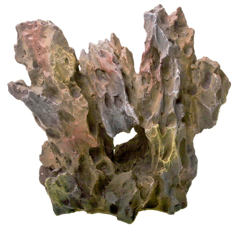 Blue Ribbon Exotic Environments Petrified Driftwood Aquarium Ornament - Medium