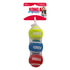 Kong Sport Softies Ball Non-Squeak Sherpa Fleece Covered Tennis Balls Fetch Dog Toys - Medium - 2.5 Inch - 3 Pack