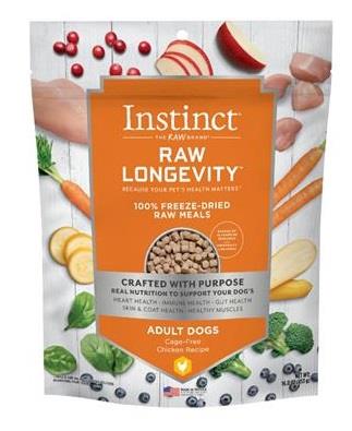 Longevity Chicken Bites Adult 100% Freeze-Dried Raw Dog Food - 16 Oz