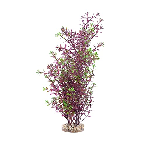 Fluval AquaLife Red Rotala Plastic Plant Aquarium Décor - 10 Inch