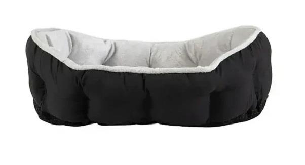 Petmate Oval Sleeper Soft Plush Dog Bed - Hexagon Print - L:19 X W:14 Inches