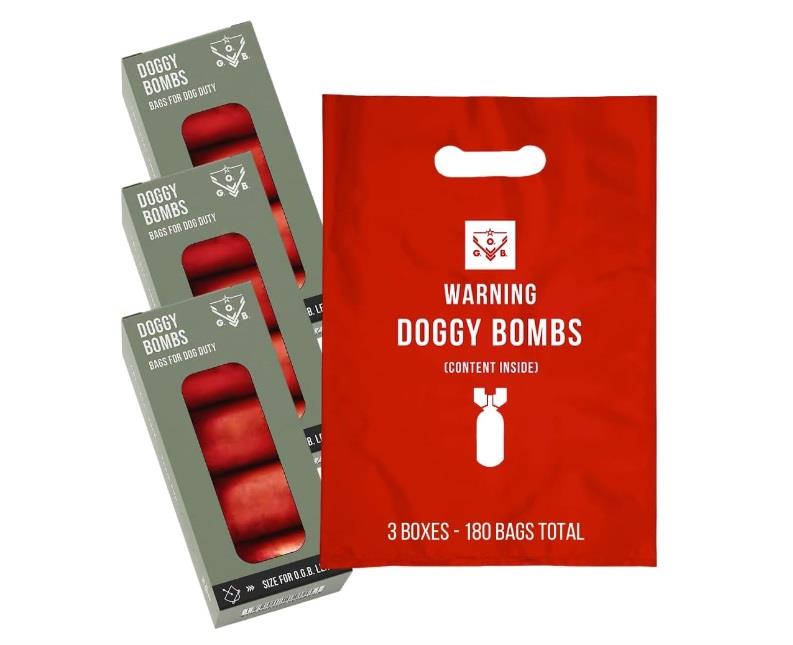 Operation Good Boy Doggy Bombs Dog Poop Bags - 12 Bags Per Roll - 5 Rolls Default Title