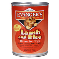 Evanger's Heritage Classics Gluten-Free Lamb and Rice Dinner Jumbo Canned Dog Food - 20.2 Oz - Case of 12 Default Title