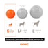 BIONIC Ball Toughest Chew Indestructible Fetch Rubber Dog Toy - Small - Dogs Up to 20 Lbs