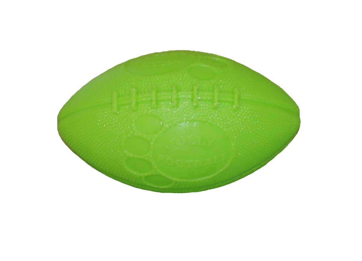 Jolly Pets Football Fetch and Floating Dog Toy - Green Apple - 8 Inch