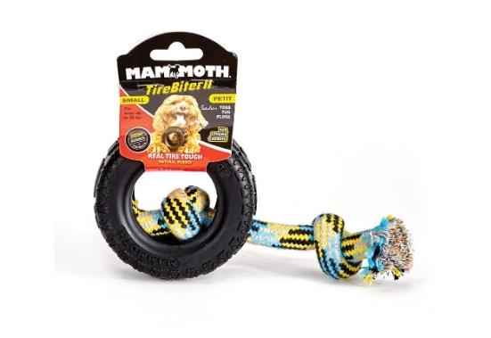 Mammoth Pet Products 3-Knotted Tirebiter Rubber Tire - Medium