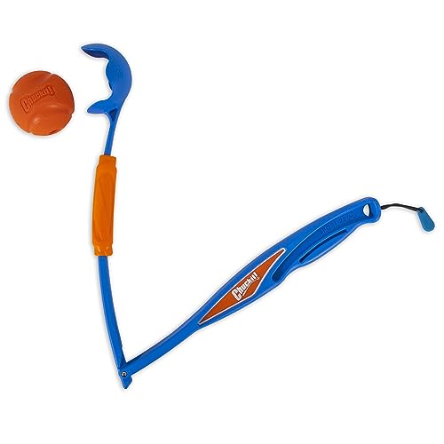 Chuckit! Petmate Fetch & Fold Ball Launcher with 2.5 Inch Diameter Ball Interactive Dog Toy - Mini - 18 Inch