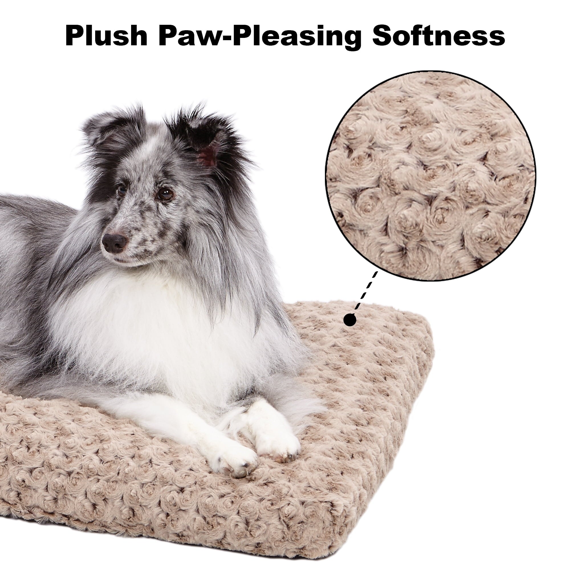 Midwest Homes Quite Time Ombre Swirl Rectangular Raised Dog Bed or Crate Mat