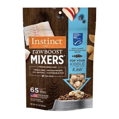 Instinct Raw Boost Mixers Grain-Free Pollock Freeze-Dried Raw Dog Food Topper - 12.5 Oz