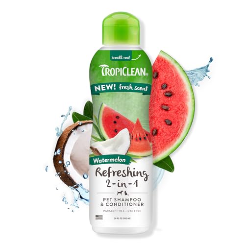 Tropiclean Watermelon and Coconut 2-In-1 Cat and Dog Shampoo and Conditioner - 20 Oz
