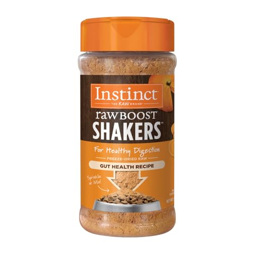 Instinct Raw Boost Shakers Grain-Free Gut Health Powder Freeze-Dried Raw Dog Food Topper - 5.5 Oz