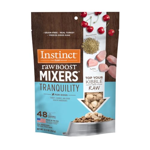Instinct Raw Boost Mixers Tranquility Grain-Free Turkey and Cherry Freeze-Dried Raw Dog Food Topper - 12.5 Oz