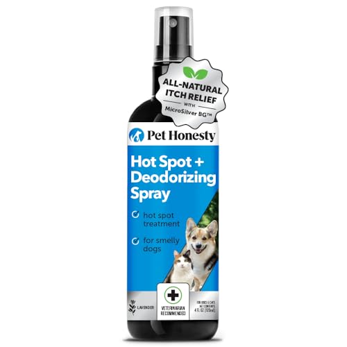 Pet Honesty Restore and Soothe Chlorhexidine Aloe and Lavender Scented Cat and Dog Hot Spot Spray - 4 Oz