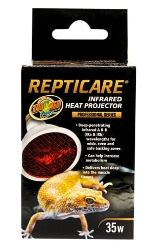 Zoo Med Laboratories ReptiCare Infrared Heat Projector IRA and IRB Penetrating Reptile Lamp - 35 Watt Default Title