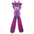 Outward Hound Nina Ottosson Silly Legz Giraffe Treat Stuffing Squeak and Plush Dog Toy - Purple