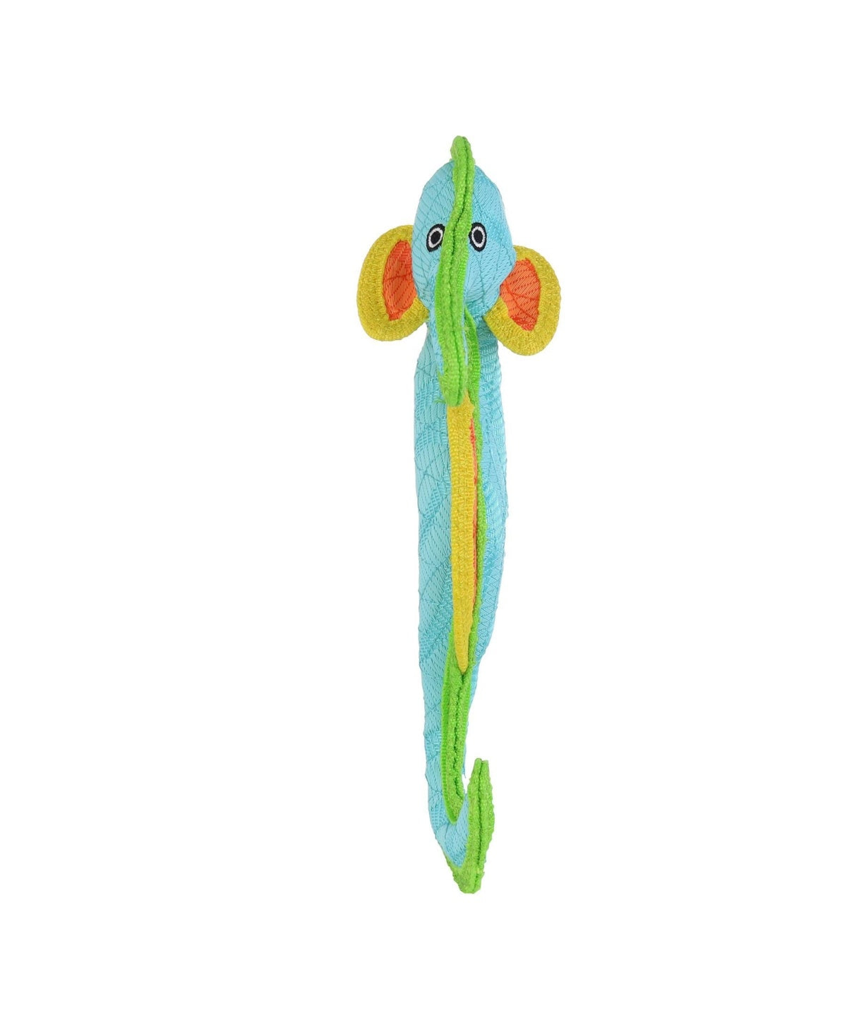 DuraForce Seahorse Woven Floating and Squeaking Dog Toy - Blue/Orange