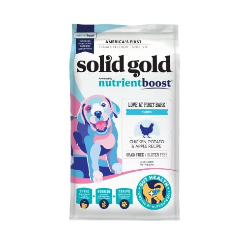 Solid Gold NutrientBoost Love At First Bark Grain-Free Gut Health Chicken Potato and Apple Puppy Dry Dog Food - 22 Lbs Default Title