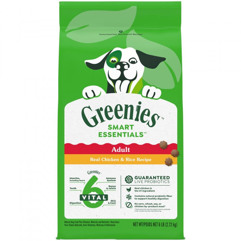 Greenies Smart Essentials High-Protein Chicken and Rice Adult Dry Dog Food 15 Pounds