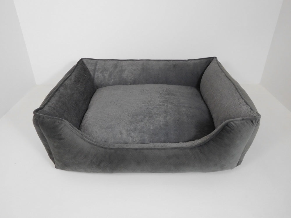 Arlee Sandy Orthopedic Couch Lounger Dog Bed - Gray - Large - L:41 X W:32 X H:7 