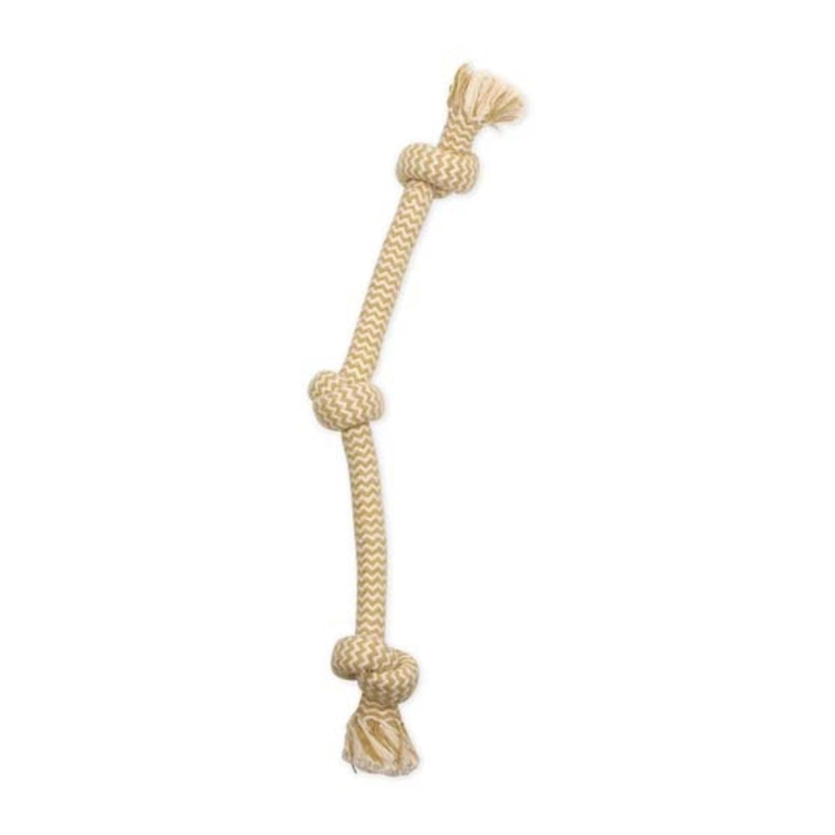 Mammoth Pet Products 3--Knotted Peanut Butter Scented Rope Tug Dog Toy - Large - 25 Inch