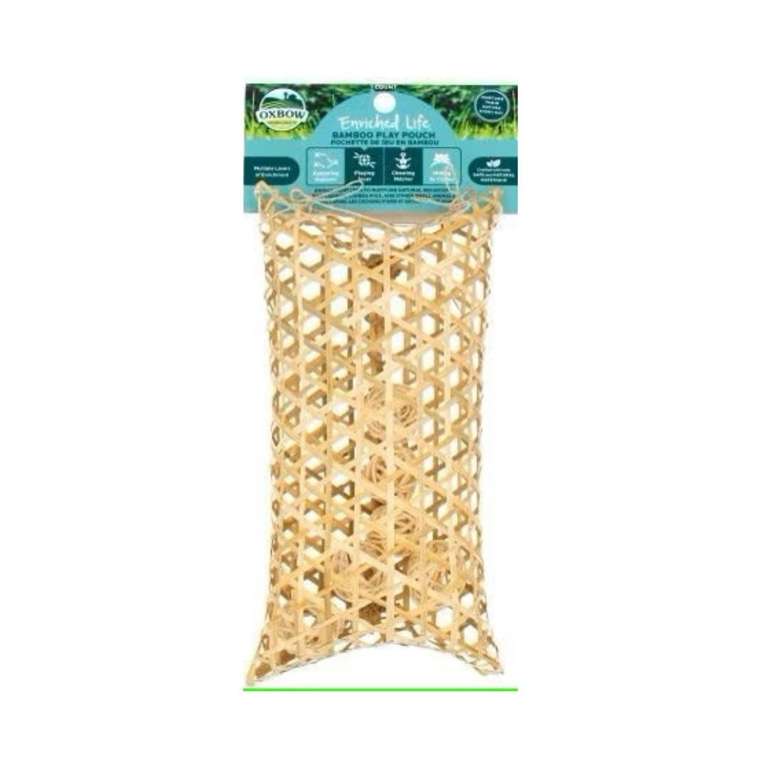 Oxbow Enriched Life 100% Natural Bamboo Play Pouch Small Animal Toy Default Title