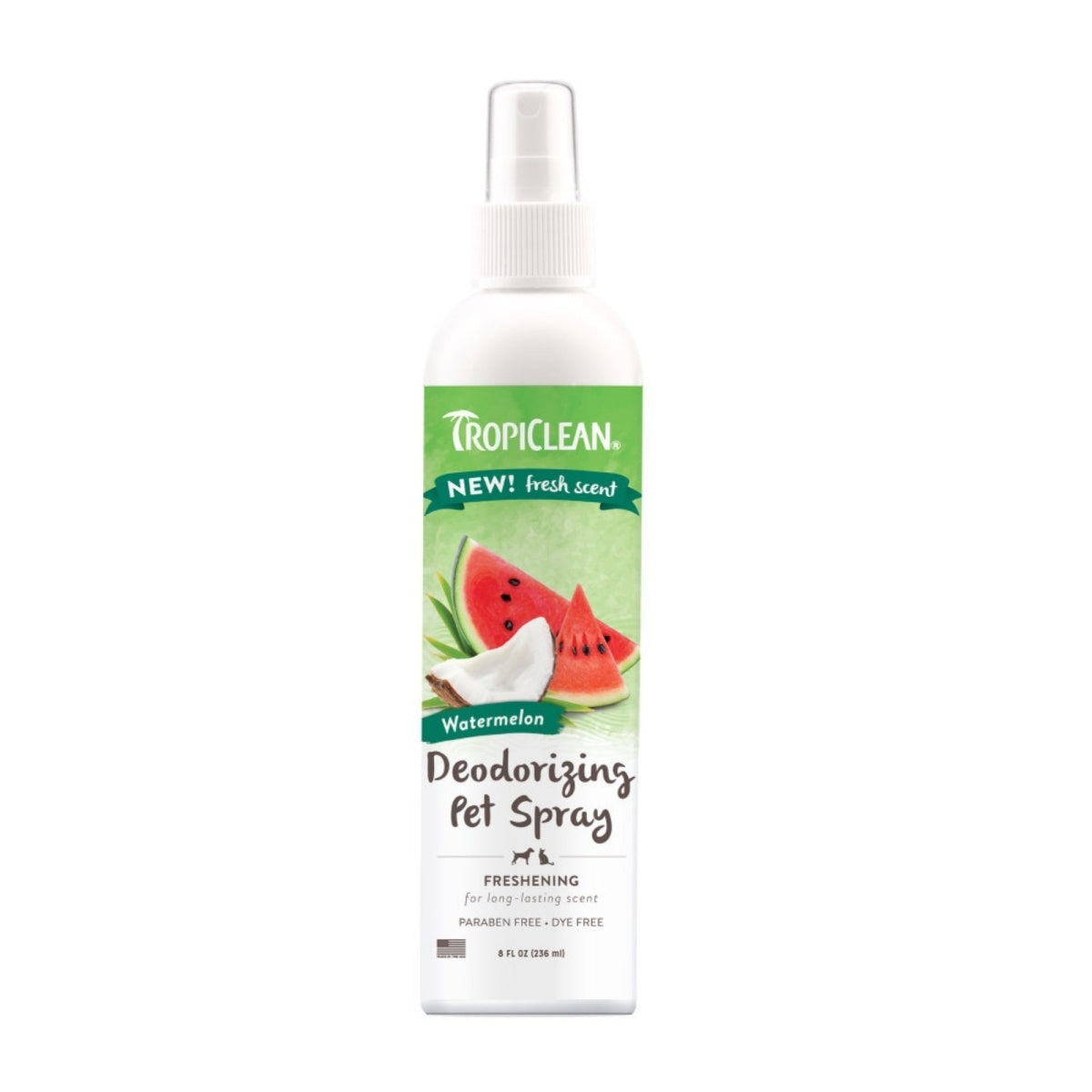 Tropiclean Watermelon and Coconut Deodorizing and Refreshing Cat and Dog Spray - 8 Oz