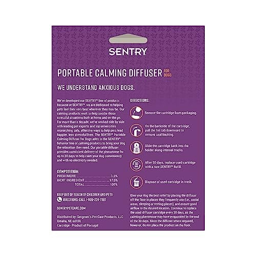 Sentry Behavior Calming Pheromone Portable Calming Diffuser for Dogs