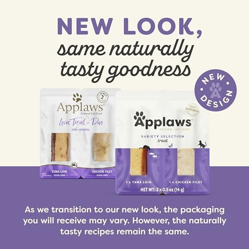 Applaws Whole Protein Fillet Duo Chicken and Tuna Single Ingredient Natural Cat Treats - 1.06 Oz - 12 Pack