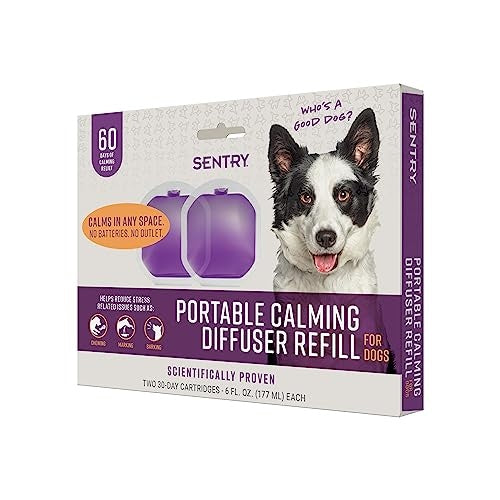 Sentry Behavior Calming Pheromone Portable Calming Diffuser for Dogs Refill - 2 Pack