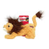 Kong Scampers Wildlife Lion Low-Tone Squeaking and Plush Dog Toy - Tan - Medium