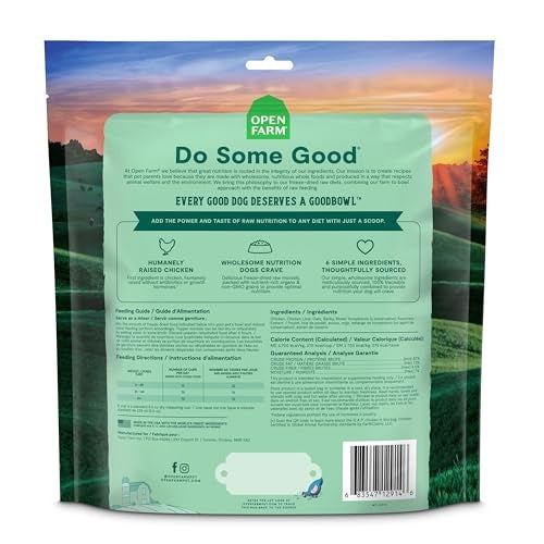 Open Farm Goodbowl Chicken with Wholesome Grains Freeze-Dried Raw Dog Food or Topper - 23 Oz - Case of 8