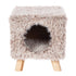 Prevue Hendryx Kitty Power Paws Cozy Cube Cat Furniture House - Frosty Tan - L:12 X W:12 X H:13.5 Inches