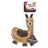 Ethical SPOT Dura-Fused Colors Natural Leather and Jute Llama Squeak Chew Dog Toy - 9 Inch