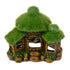 Blue Ribbon Exotic Environments Hut with Fiber Moss Aquarium Ornament