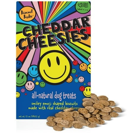 Petknowledgy Bistro Chedder Cheesies Crunchy Dog Treats - 12 Oz - Case of 6