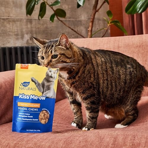 Ark Naturals Kiss Me-Ow Strengthening Tuna Cleaning Dental Cat Chews - 3 Oz