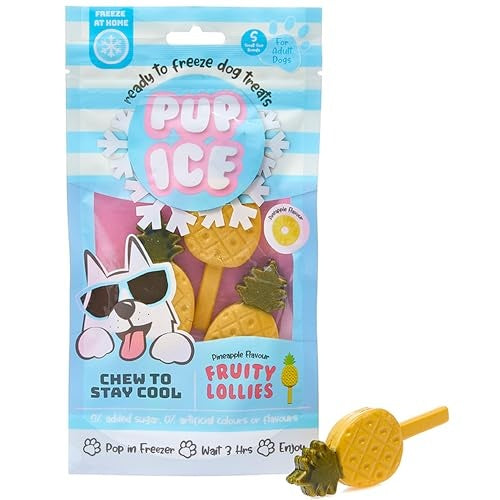 Ethical SPOT Pup Ice Ready-to-Freeze Pineapple Fruit Lollies with Chicken Dog Treats - 3 Pack Default Title