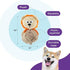 Outward Hound Nina Ottosson Stuff N' Snuffle Lion Treat-Hiding Squeak and Plush Dog Toy