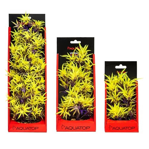 Aquatop Vibrant Cannabis Plant Aquarium Décor Olive 6 Inch