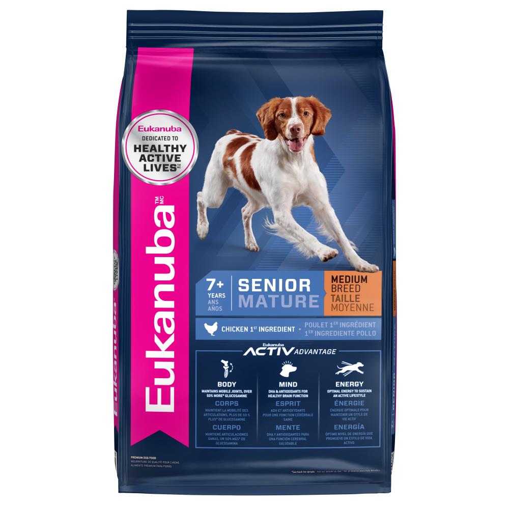 Eukanuba Chicken Activ Advantage Medium-Breed Senior Dry Dog Food - 15 Lbs  