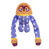 Bark Box Slow Jams Dan Thrash It PJ Sloth Squeak and Plush Dog Toy - Purple