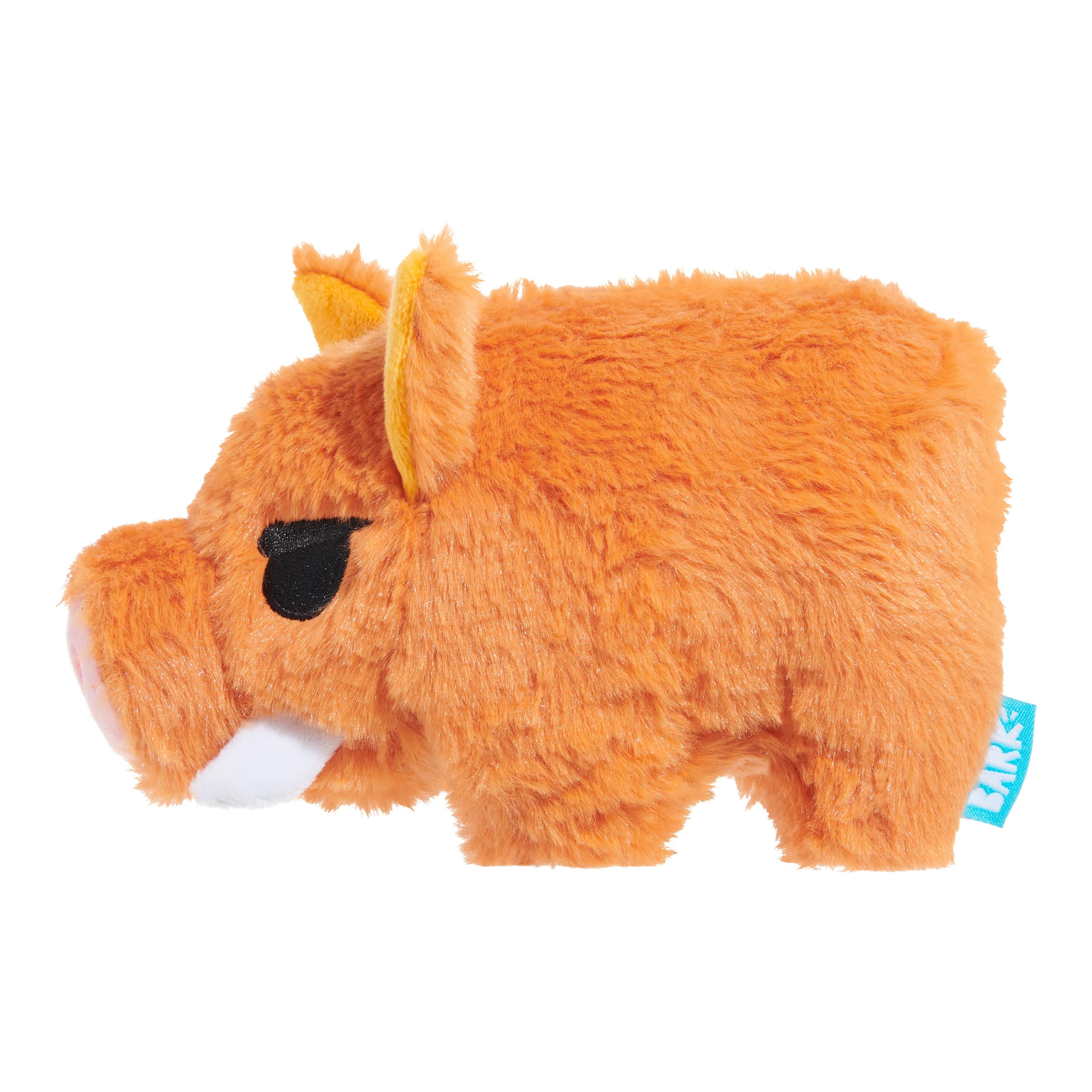 Bark Box Beau the Wild Boar Squeak and Crinkle Plush Dog Toy - Brown - Medium