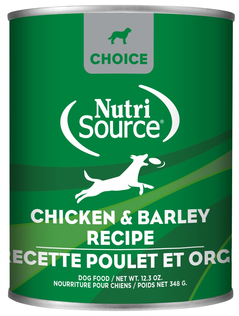 Nutrisource Choice Chicken and Barley Canned Dog Food - 12.3 Oz - Case of 12